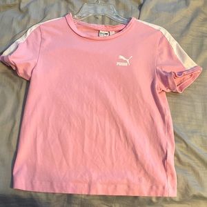 PUMA - light pink and white top